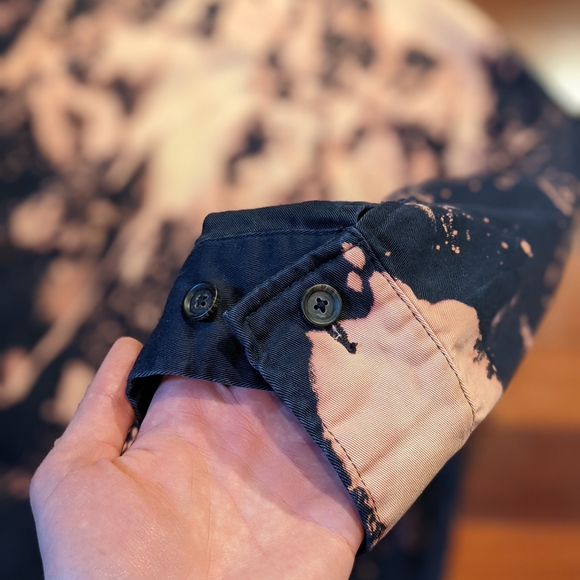 Vintage Bleach Dyed Polo Jacket - Picture 9 of 10